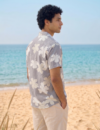 Lavender Floral Shirt for Men view 2