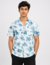 Blue Floral Shirt for Men view 2